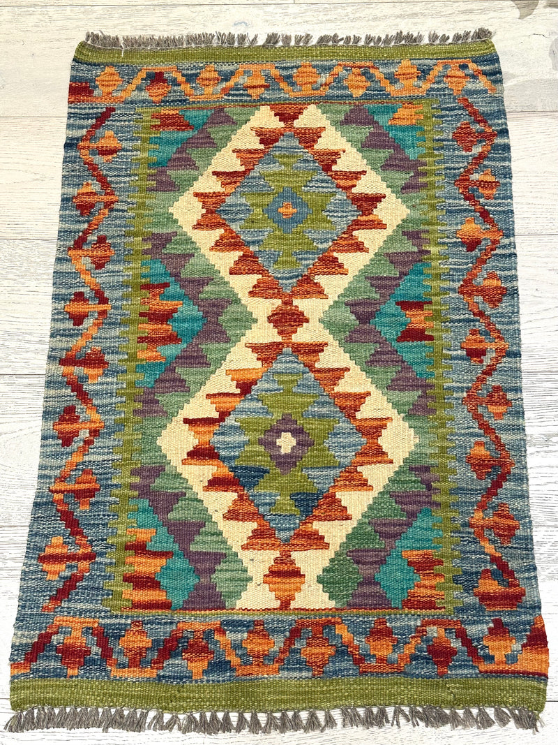 Kilim Handmade Vegi Dye Wool Rug(550-2033) 88X59CM, Rugs Online Rugs Sydney Australia, www.rugsonlinerugs.com.au