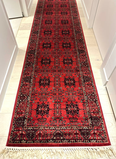 Hereke Tribal Red Silk Road Runner Rug, Rugs Online Rugs Sydney Australia, www.rugsonlinerugs.com.au