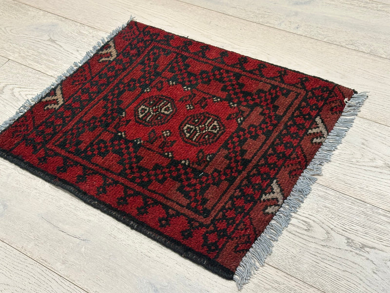 Bokhara Afghan Akhche Tribal Wool  Rug (STK550-1518) 60X49CM