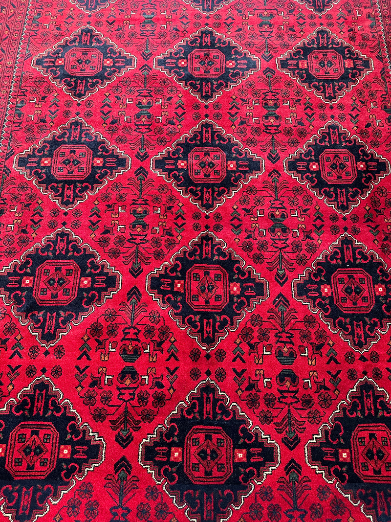 Kamyab Afghan Fine Tribal Wool Rug (550-2024) 280X196CM