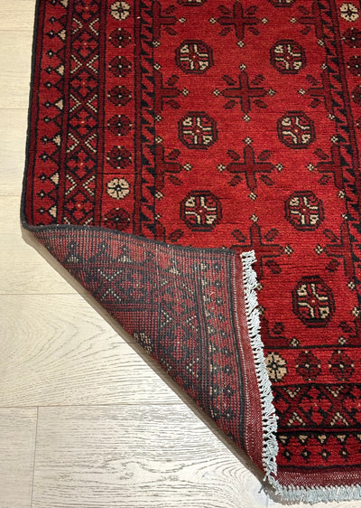 Bokhara Afghan Akhche Tribal Wool Runner Rug (STK550-2040) 294X80cm