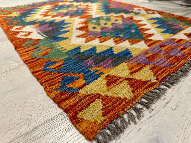 Kilim Handmade Vegi Dye Wool Rug(550-2031) 88X62CM, Rugs Online Rugs Sydney Australia, www.rugsonlinerugs.com.au