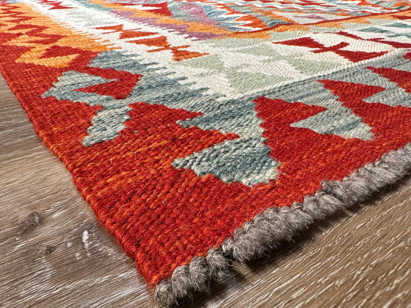 Kilim Chobi Handmade Multi Wool Rug (STK550-2107) 210X161CM