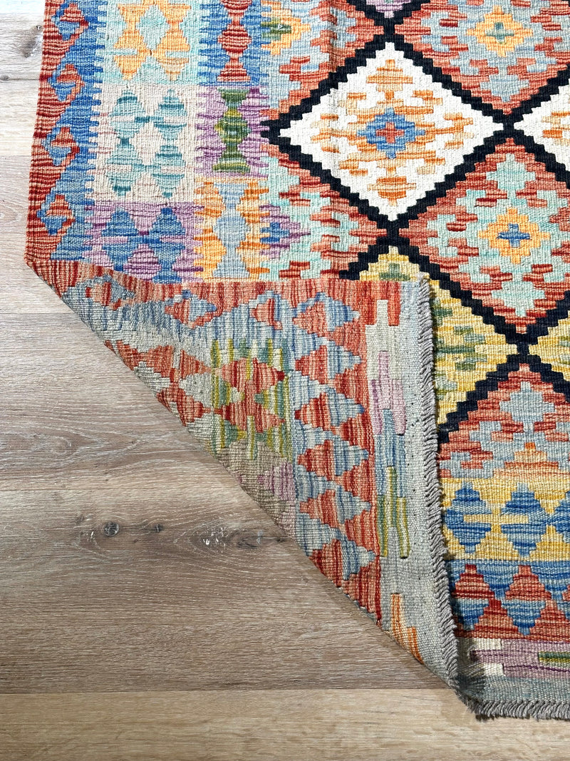 Kilim Chobi Handmade Multi Wool Rug (STK550-2117) 240X163CM