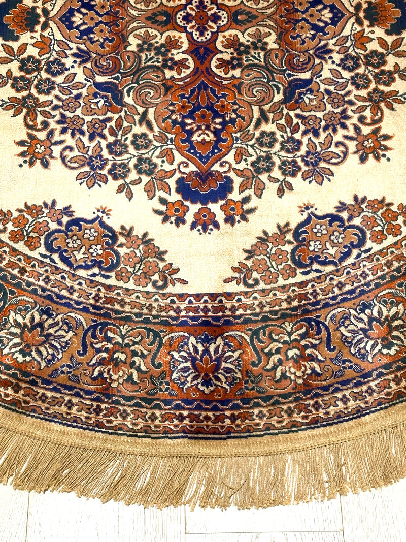 Shiraz Garden Design Beige Round Rug