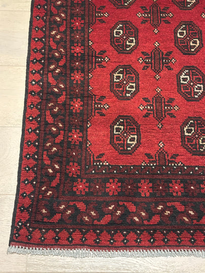 Bokhara Afghan Akhche Tribal Wool Runner Rug (STK550-2122) 193X76cm