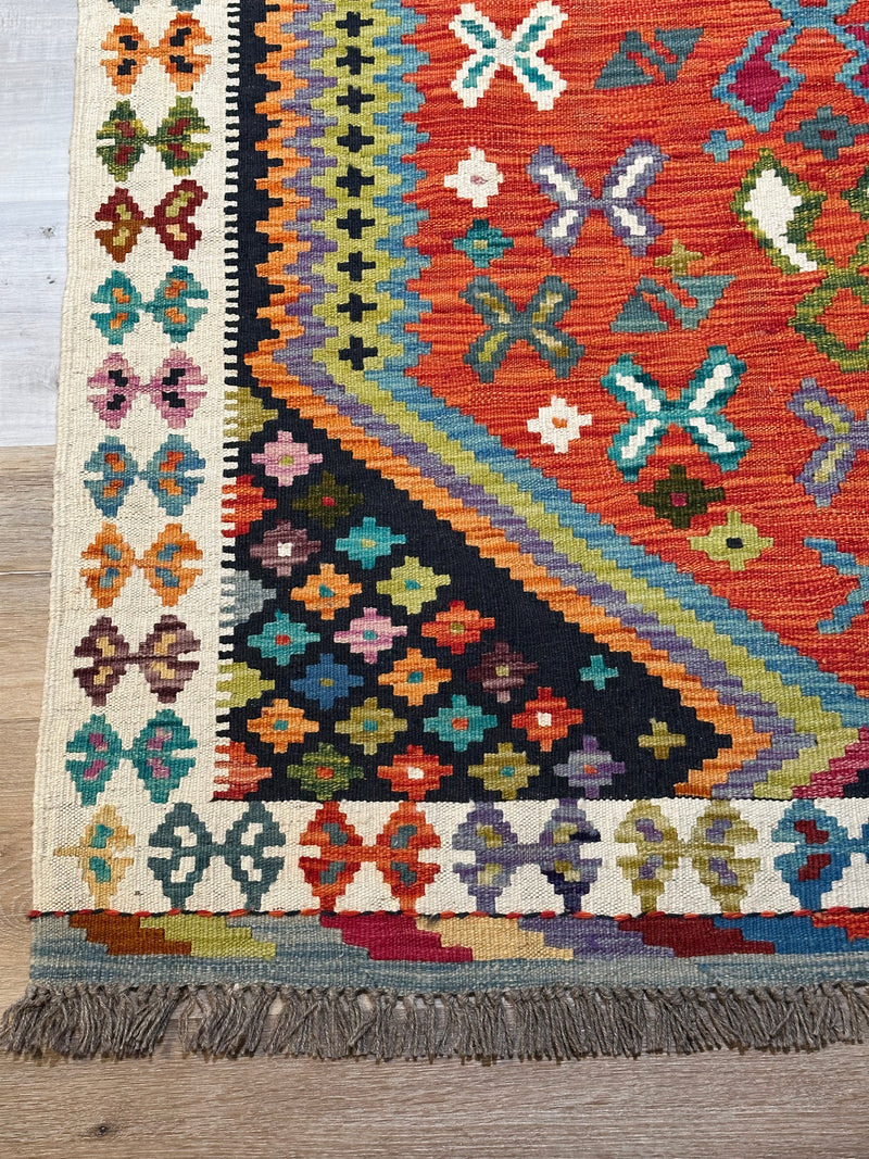 Kilim Chobi Handmade Multi Wool Rug (STK550-2079) 175X130CM