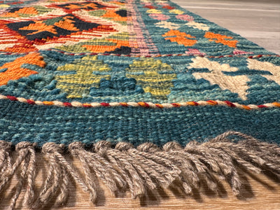 Kilim Chobi Handmade Multi Wool Rug (STK550-2069) 87X61CM