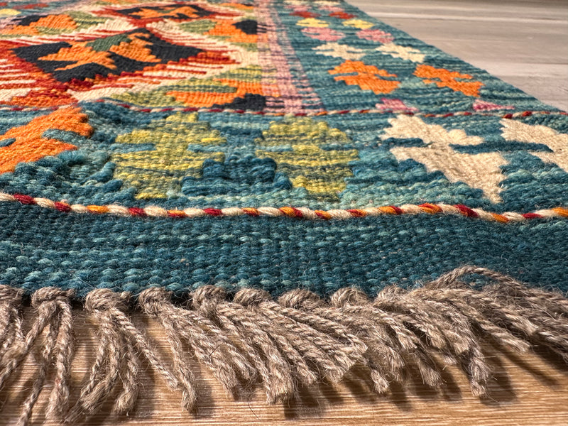 Kilim Chobi Handmade Multi Wool Rug (STK550-2069) 87X61CM