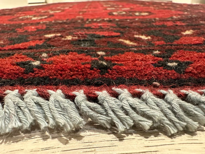 Bokhara Afghan Akhche Tribal Wool Runner Rug (STK550-2122) 193X76cm