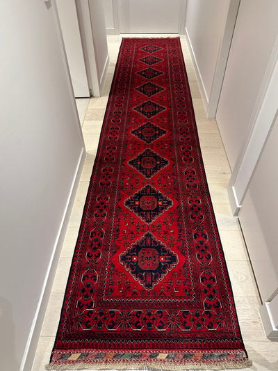 Kamyab Afghan Fine Tribal Wool Runner Rug, Rugs Online Rugs Sydney Australia, www.rugsonlinerugs.com.au