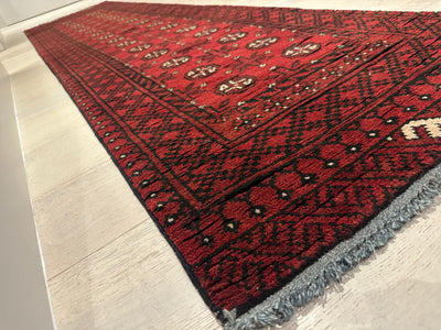 Bokhara Afghan Akhche Tribal Rug (STK550-2121) 287X70cm