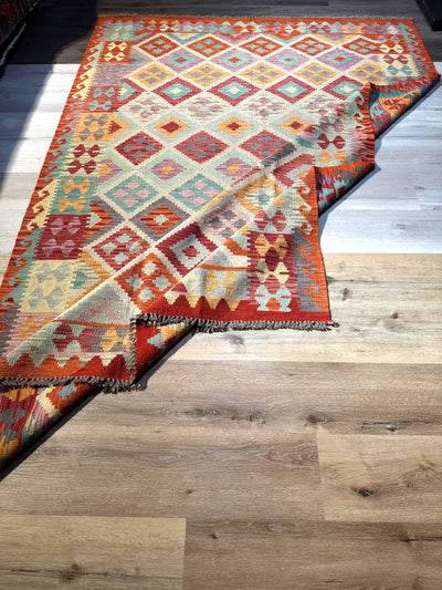 Kilim Chobi Handmade Multi Wool Rug (STK550-2061) 282X194CM