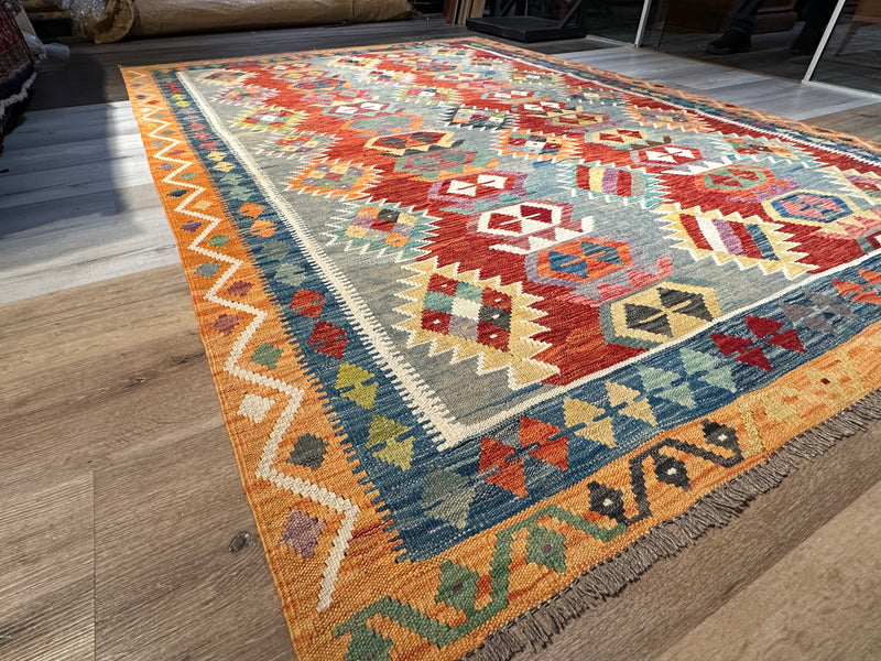 Kilim Chobi Handmade Multi Wool Rug (STK550-2056) 285X201CM