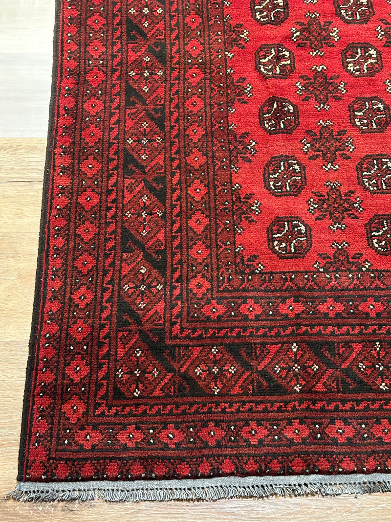 Bokhara Afghan Akhche Tribal Rug (STK550-2023) 292x197CM