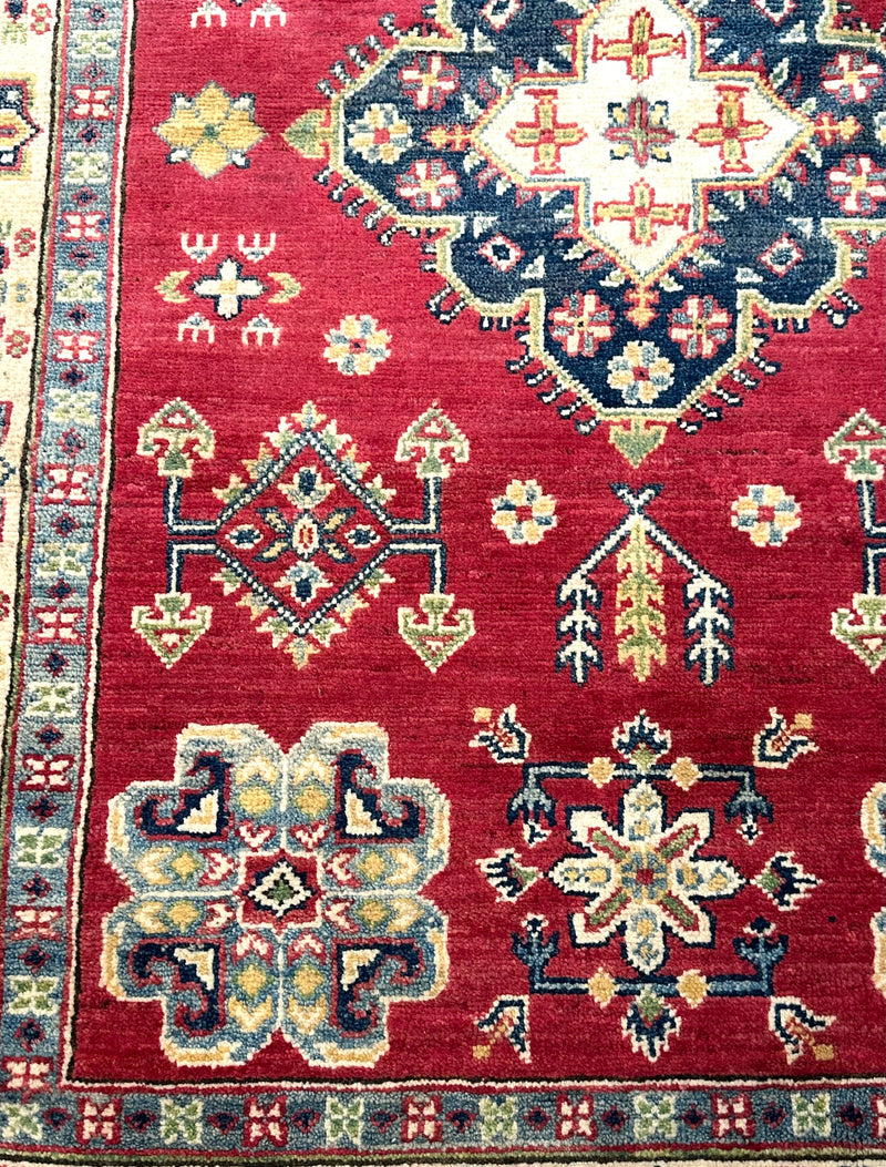 Kazak Tribal Handmade Veggie Dye Rug (550-2067) 175x120cm