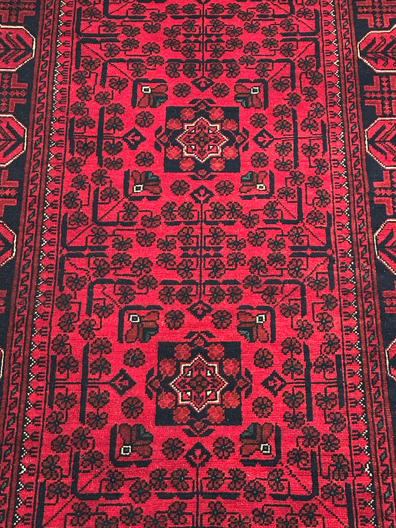 Kamyab Afghan Fine Handmade Tribal Wool Runner Rug (550-2113) 595X80cm