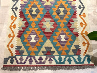 Kilim Chobi Handmade Multi Wool Runner Rug (STK550-2081) 295x80cm