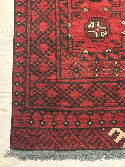 Bokhara Afghan Akhche Tribal Rug (STK550-2121) 287X70cm