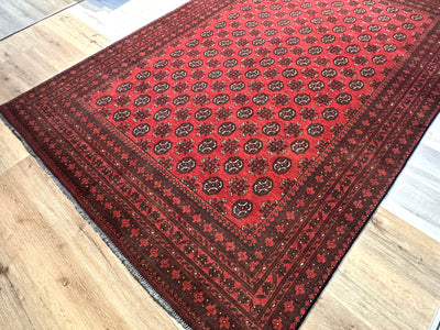 Bokhara Afghan Akhche Tribal Rug (STK550-2022) 292x197cm