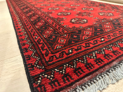 Bokhara Afghan Akhche Tribal Rug (STK550-2039) 285X78cm