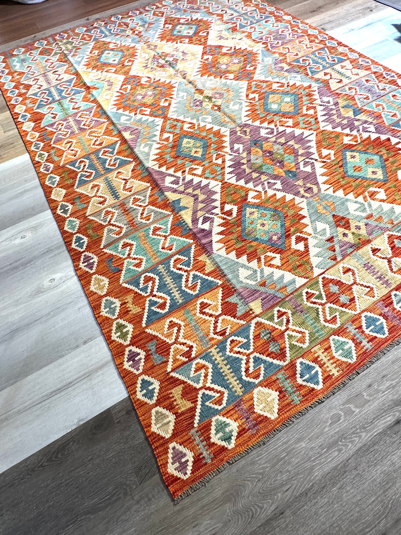 Kilim Chobi Handmade Multi Wool Rug (STK550-2097) 290X202CM