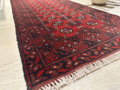 Bokhara Afghan Akhche Tribal Rug (STK550-1984) 480x83cm