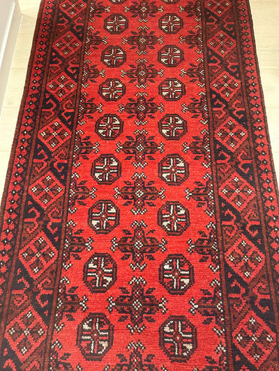 Bokhara Afghan Akhche Tribal Rug (STK550-1985) 485x84cm