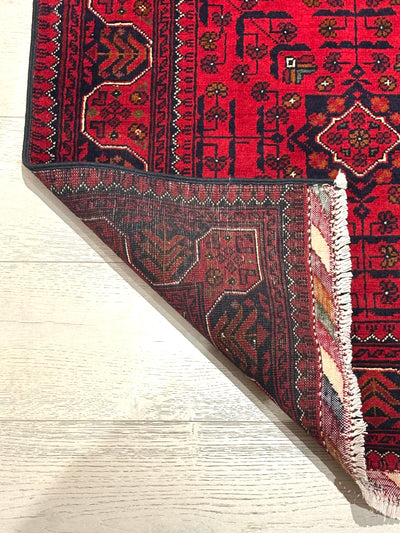 Kamyab Afghan Fine Handmade Tribal Wool Runner Rug (550-2087) 300X79cm