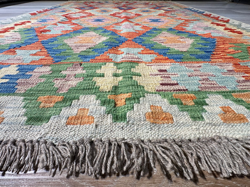 Kilim Chobi Handmade Multi Wool Rug (STK550-2083) 190X149CM
