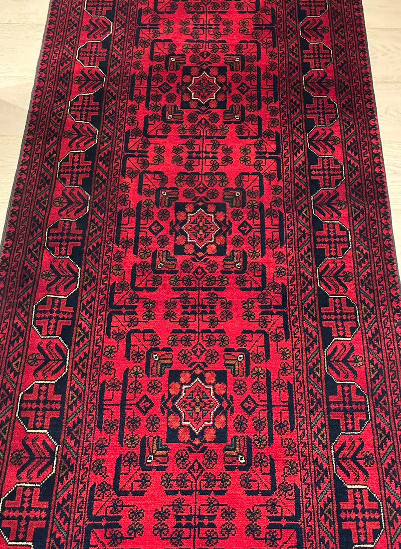 Kamyab Afghan Fine Handmade Wool Tribal Runner Rug (550-2035) 492X78cm