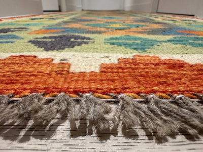 Kilim Chobi Handmade Multi Wool Runner Rug (STK550-2010) 300x81cm