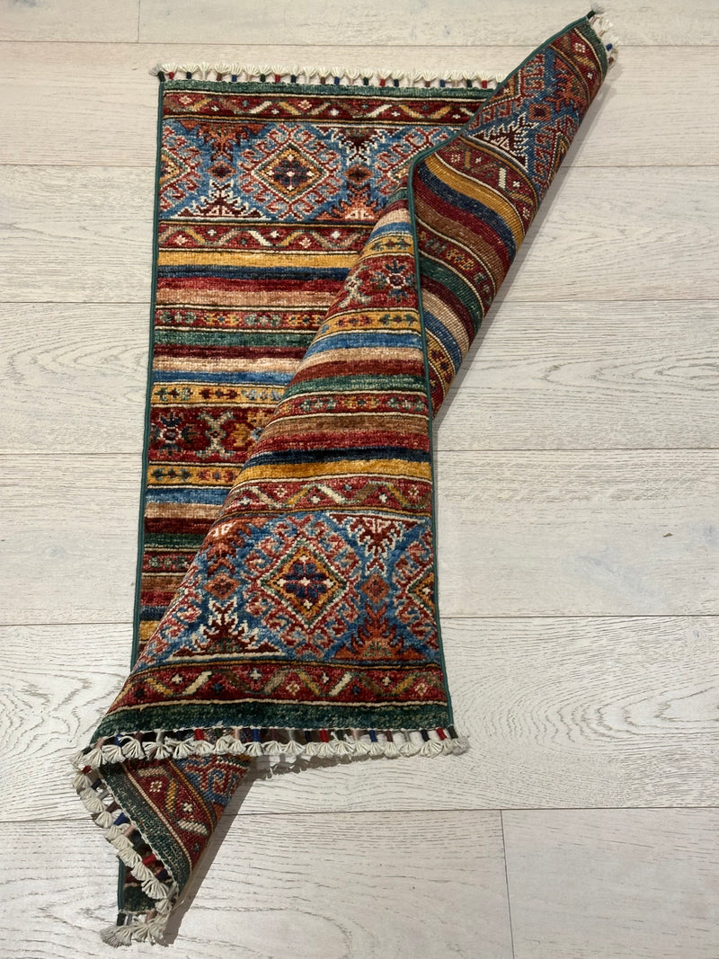 Kazak Khorjin Handmade Vegi Dye Rug (SKT550-1990) 97X60CM