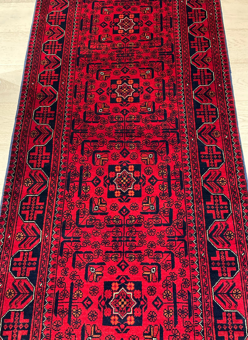 Kamyab Afghan Fine Handmade Tribal Wool Runner Rug (550-2038) 700X79cm