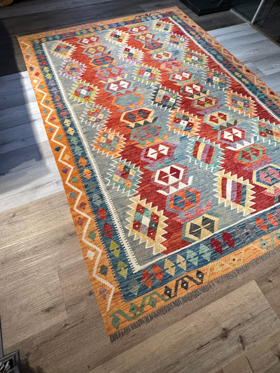 Kilim Chobi Handmade Multi Wool Rug (STK550-2056) 285X201CM