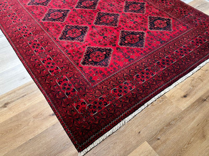 Kamyab Afghan Fine Tribal Wool Rug (550-2024) 280X196CM