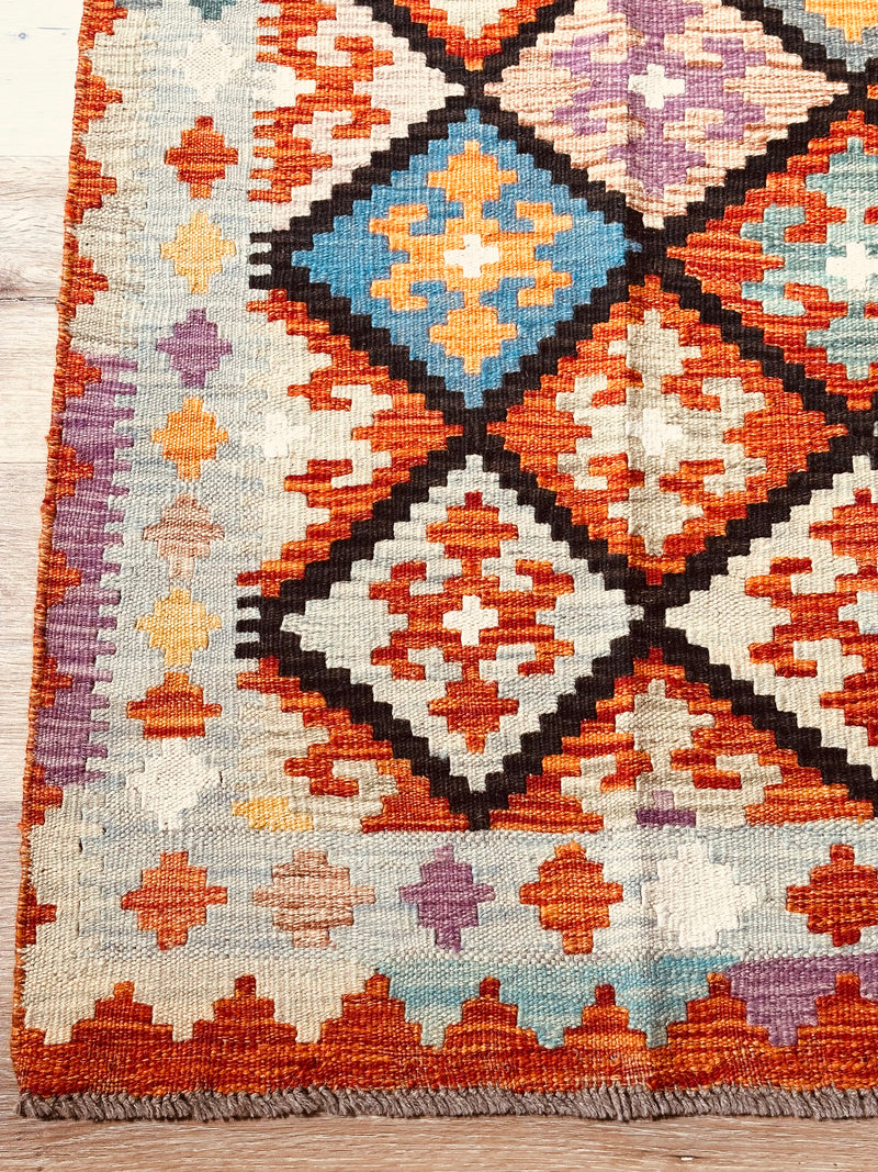Kilim Chobi Handmade Multi Wool Rug (STK550-2104) 235X159CM