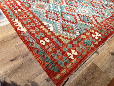 Kilim Chobi Handmade Multi Wool Rug (STK550-2045) 340X256CM, Rugs Online Rugs Sydney Australia, www.rugsonlinerugs.com.au