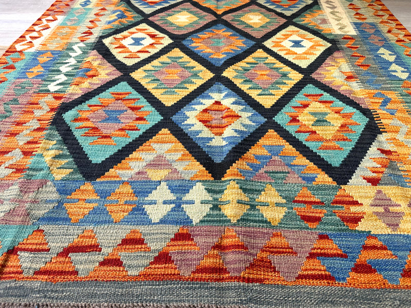 Kilim Chobi Handmade Multi Wool Rug (STK550-2108) 200X150CM