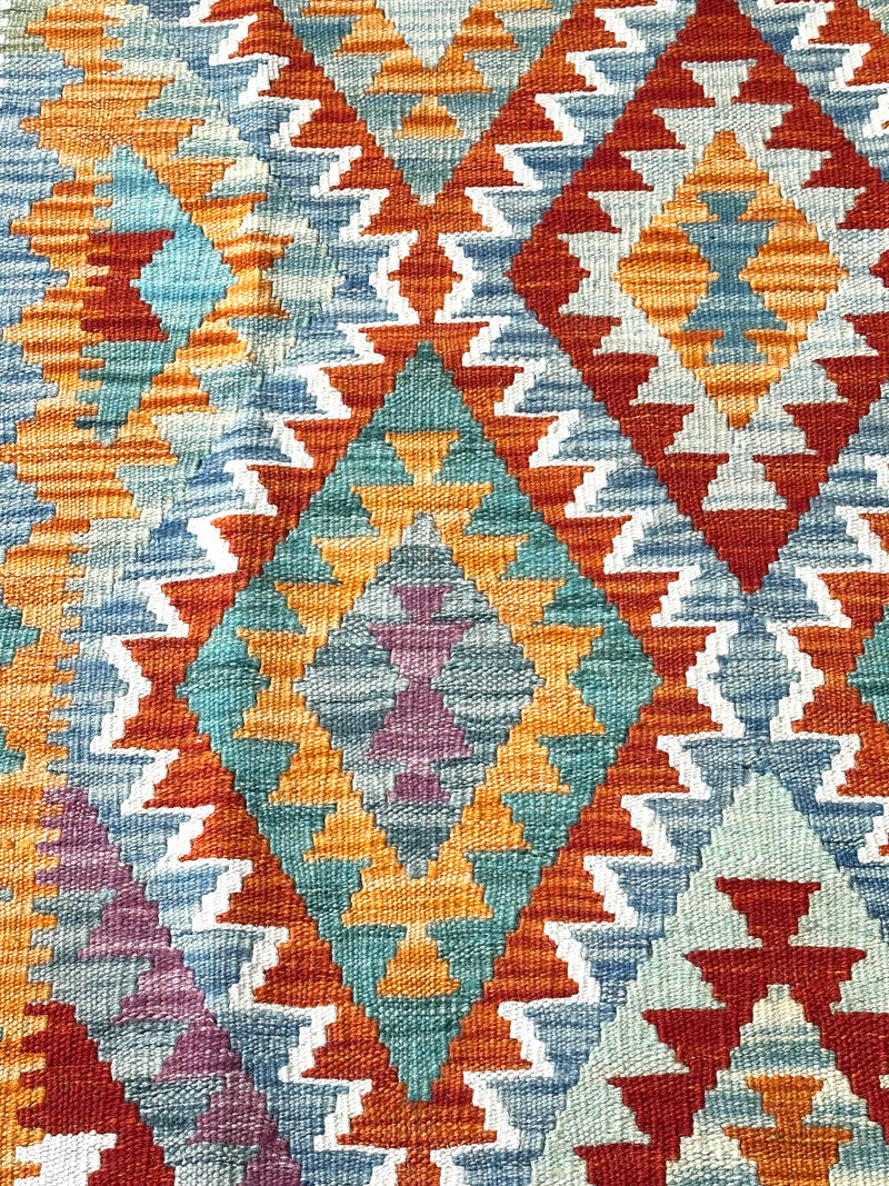 Kilim Chobi Handmade Multi Wool Rug (STK550-2107) 210X161CM