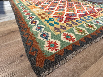 Kilim Chobi Handmade Multi Wool Rug (STK550-2055) 292X201CM, Rugs Online Rugs Sydney Australia, www.rugsonlinerugs.com.au