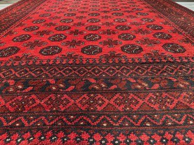 Bokhara Afghan Akhche Tribal Rug (STK550-2119) 239X170CM