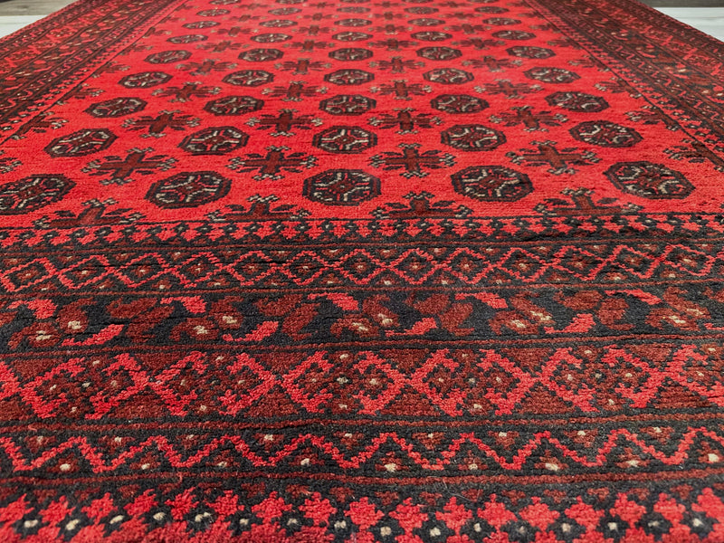 Bokhara Afghan Akhche Tribal Rug (STK550-2119) 239X170CM