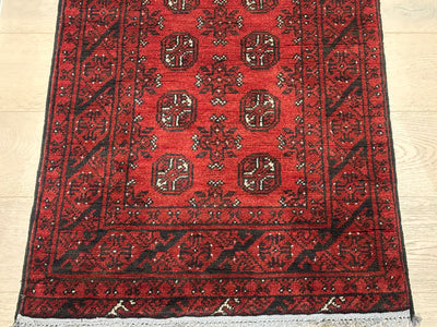 Bokhara Afghan Akhche Tribal Wool Runner Rug (STK550-2042) 287X70cm