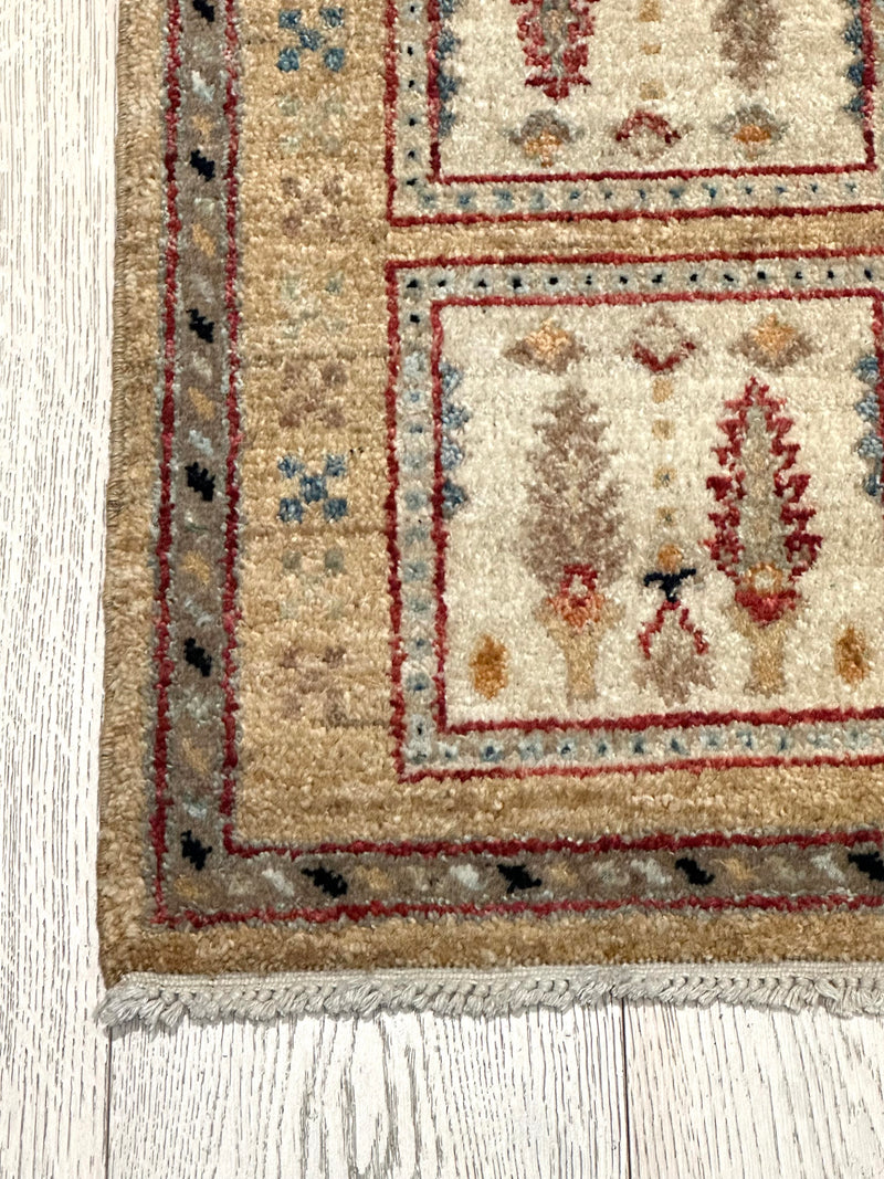 Chobi Handmade Vegi Dye Wool Rug (550-1601) 62X44cm