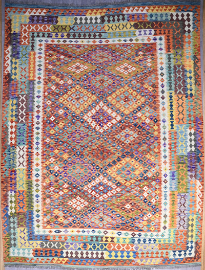 Kilim Chobi Handmade Multi Rug (STK550-1977) 390X300cm, Rugs Online Rugs Sydney Australia, www.rugsonlinerugs.com.au