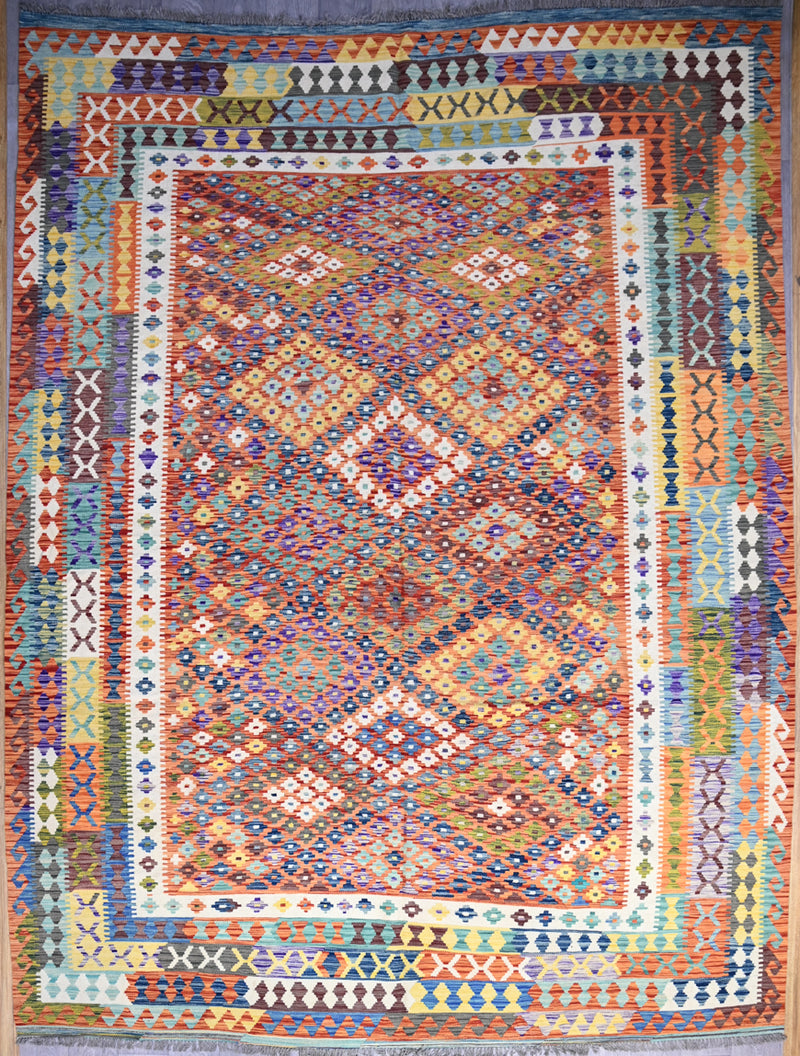 Kilim Chobi Handmade Multi Rug (STK550-1977) 390X300cm, Rugs Online Rugs Sydney Australia, www.rugsonlinerugs.com.au