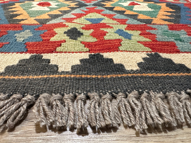 Kilim Chobi Handmade Multi Wool Rug (STK550-2072) 160X106CM