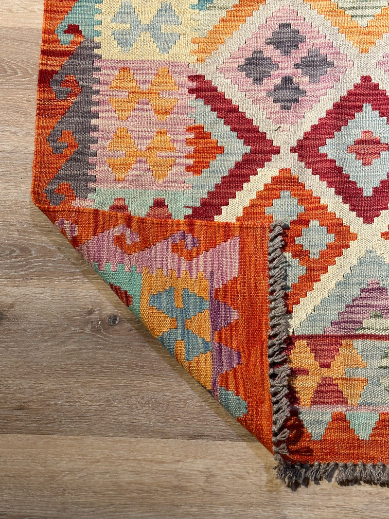 Kilim Chobi Handmade Multi Wool Rug (STK550-2061) 282X194CM