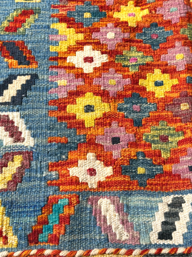 Kilim Chobi Handmade Blue Multi Rug (STK550-2068) 90X64CM